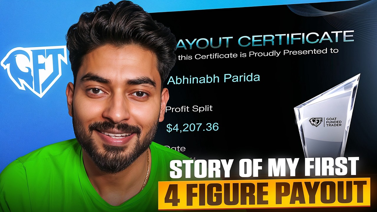 Story of my First 4 Figure Payout from Goat Funded Trader | GFT Payout - for educational purpose
