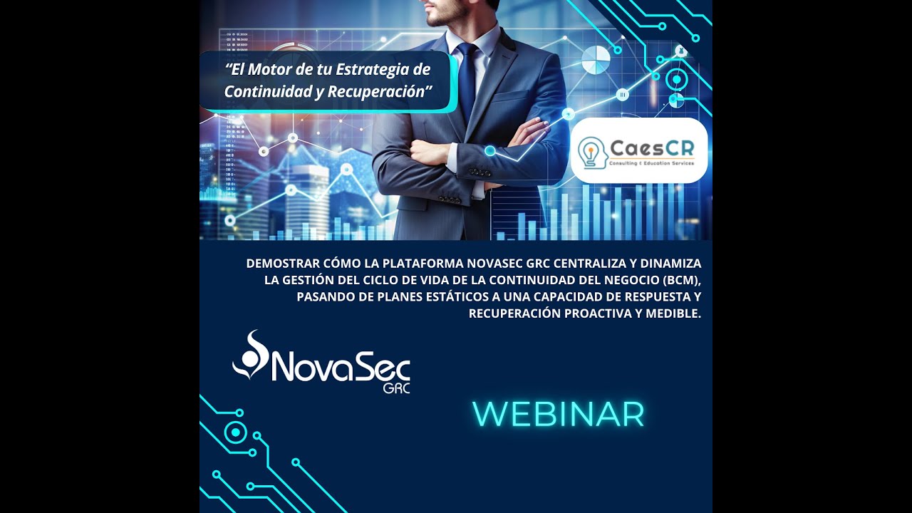 Webinar: El Motor de tu Estrategia de Continuidad y Recuperación