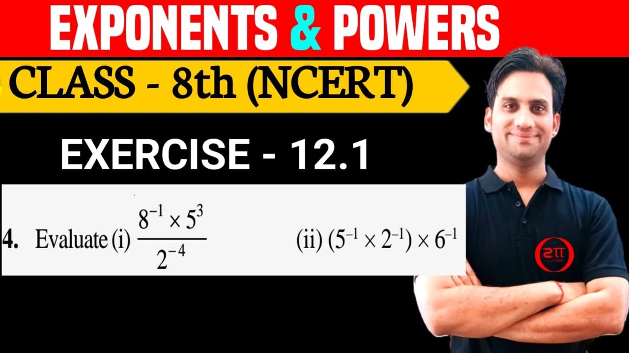 Evaluate (i) (8^-1 × 5^3)/2^-4 (ii) (5^–1 × 2^–1) × 6^–1