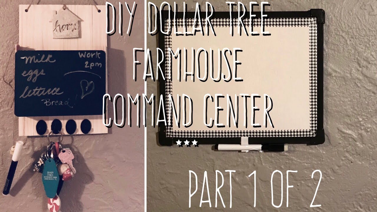 DIY Dollar Tree  Farmhouse  Command Center Part 1 of 2