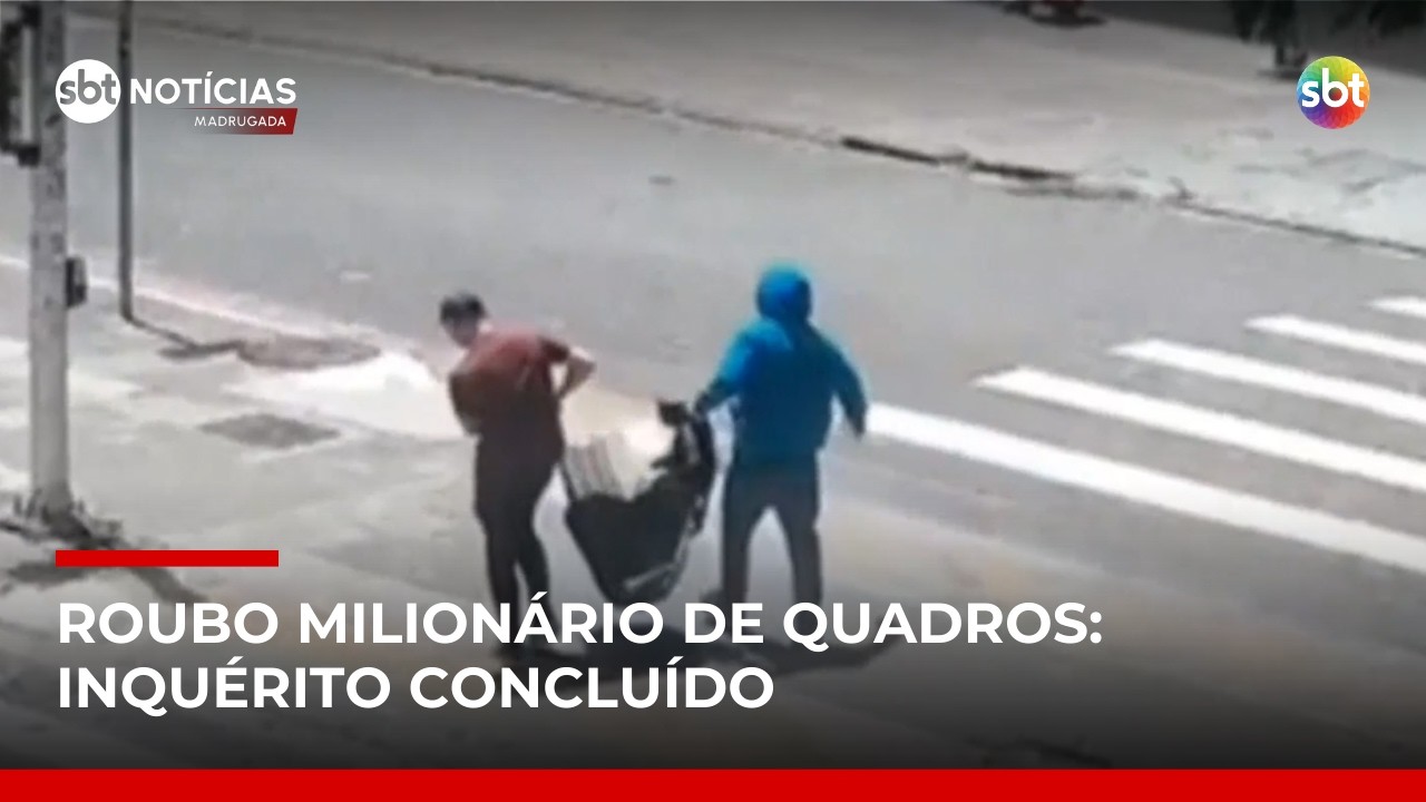 Polícia conclui inquérito sobre roubo milionário de quadros em SP | #SBTNotícias