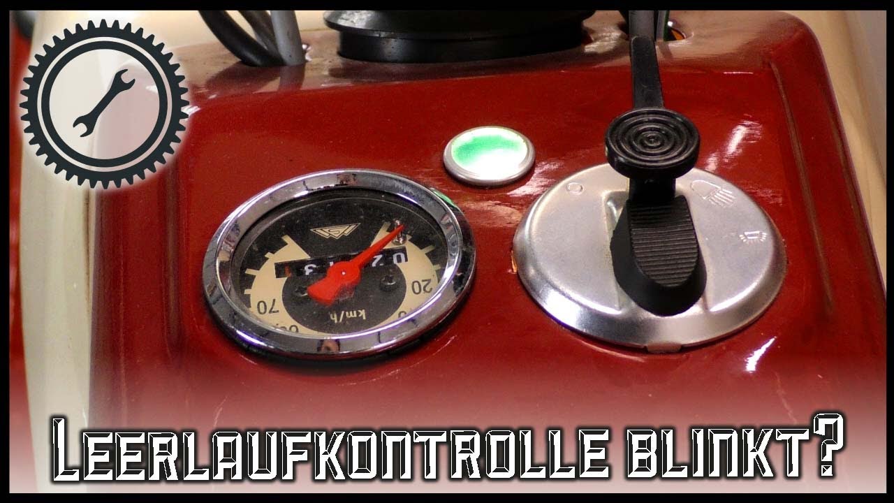 Simson Leerlaufkontaktanzeige M53 - Ständig flackert die Lampe - Richtig einstellen KR51/1, SR4
