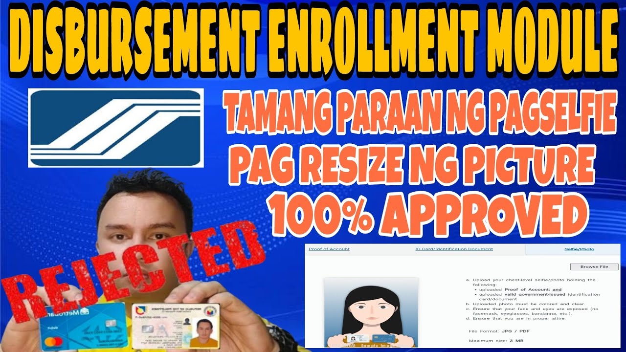 SSS Selfie Rejected | Tips ng Pag Selfie sa SSS Disbursement Account Enrollment Module Updated DAEM