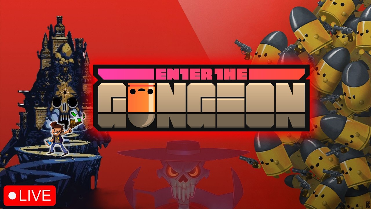 LIVE INSANA! Cada sala é um sufoco no Enter the Gungeon!