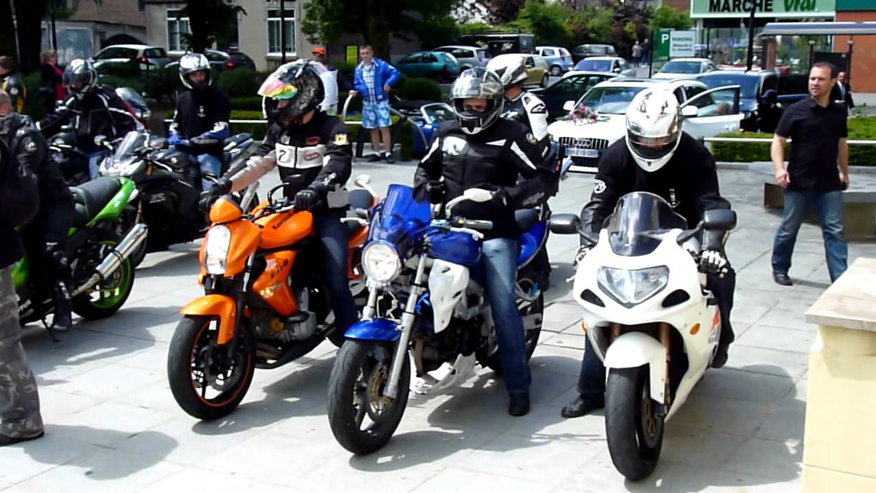 TRUC DE FOU!!LES MOTARDS AU MARIAGE DE SEBASTIEN ET SABRINA DUMON.MTS