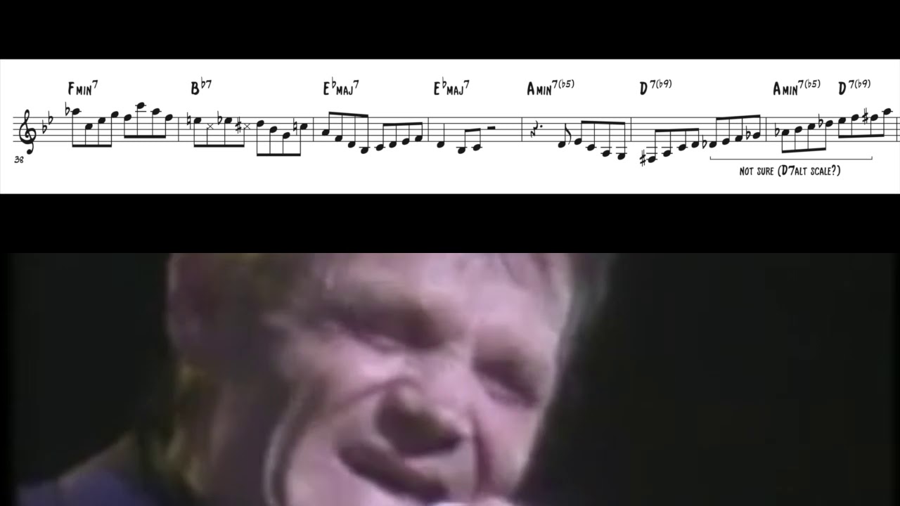 Chet Baker - You'd Be So Nice To Come Home To (Transcription)