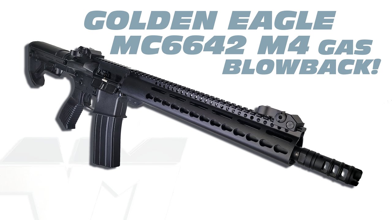GOLDEN EAGLE MC6642 M4 / GAS BLOWBACK / Airsoft Unboxing