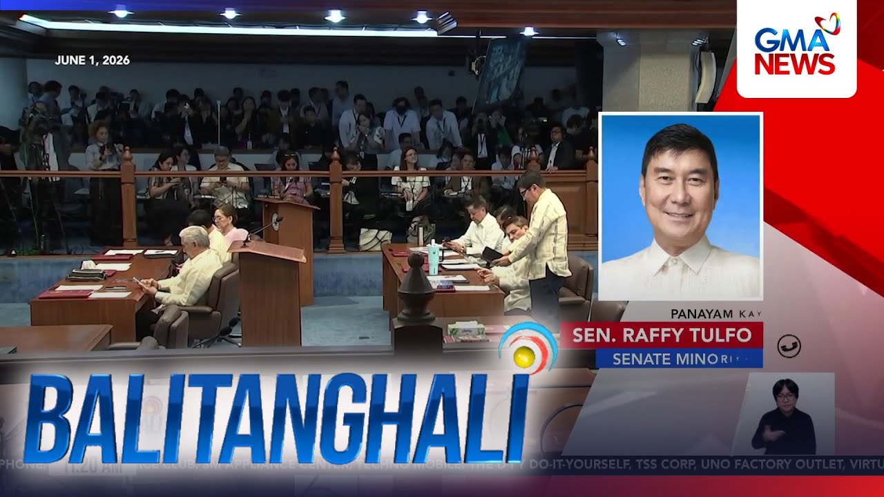 Panayam kay Sen. Raffy Tulfo, Senate minority (June 3, 2026) | Balitanghali