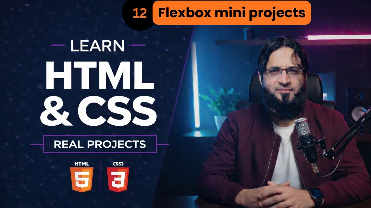 Flexbox mini projects #htmlcsstutorial