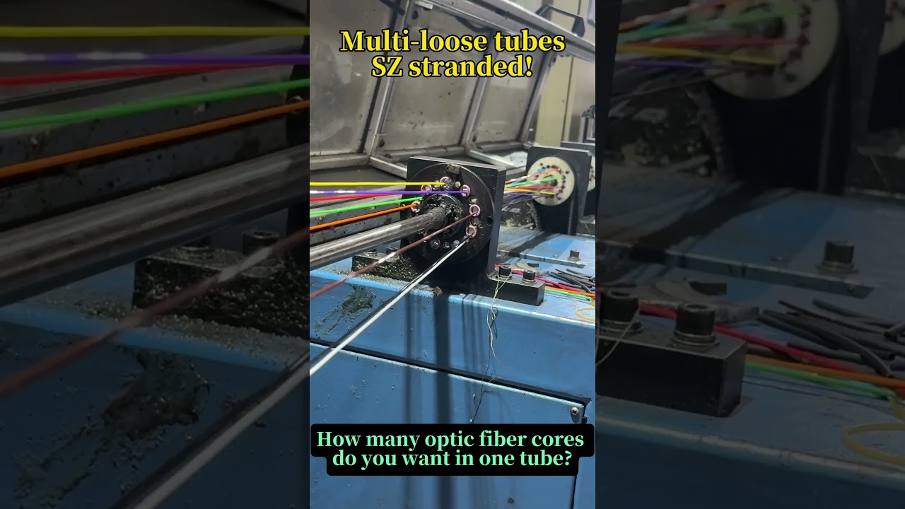 how to make a fiber optic cable? #fibercable #fiberopticcable #ftth #factory