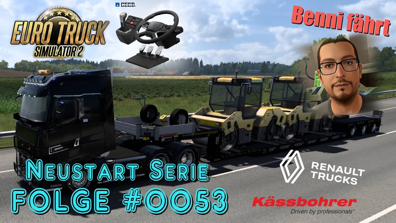 ETS2 1.56 | Neustart Serie #0053, Graz - Linz, Renault T, Kässbohrer Tieflader | HORI, headtracking