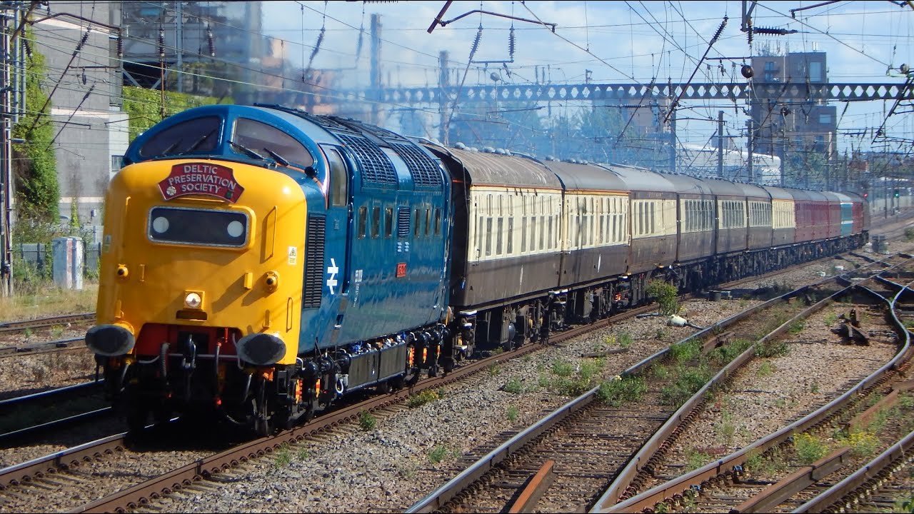DPS Deltic 55009 'ALYCIDON' returns to the ECML on 