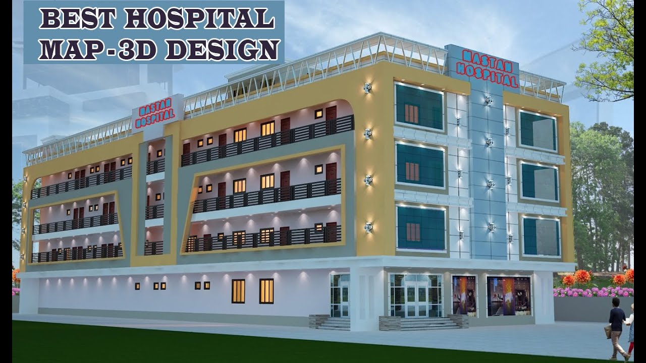 49x160 BEST HOSPITAL KA NAKSHA || GENERAL HOSPITAL KA NAKSHA || SMALL BEAUTIFUL HOSPITAL ANIMATION||