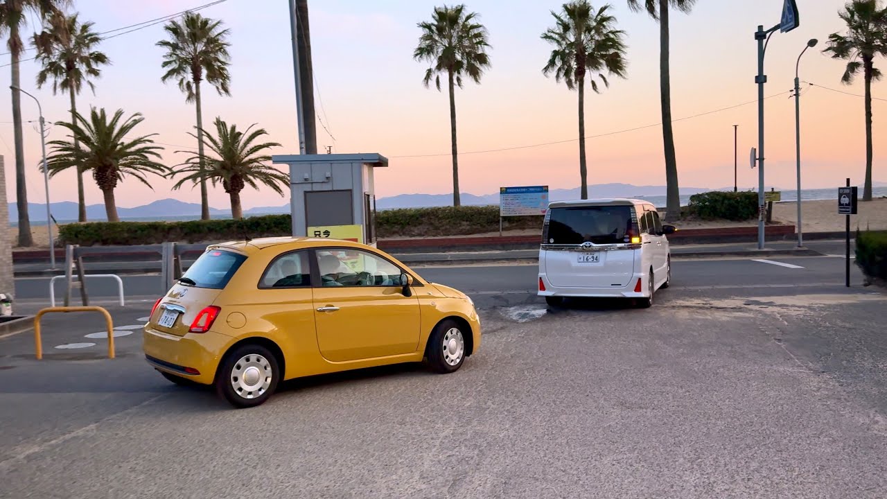 Gamagori City and Nishio City Coastal Town Roads | Calm Sunset Drive