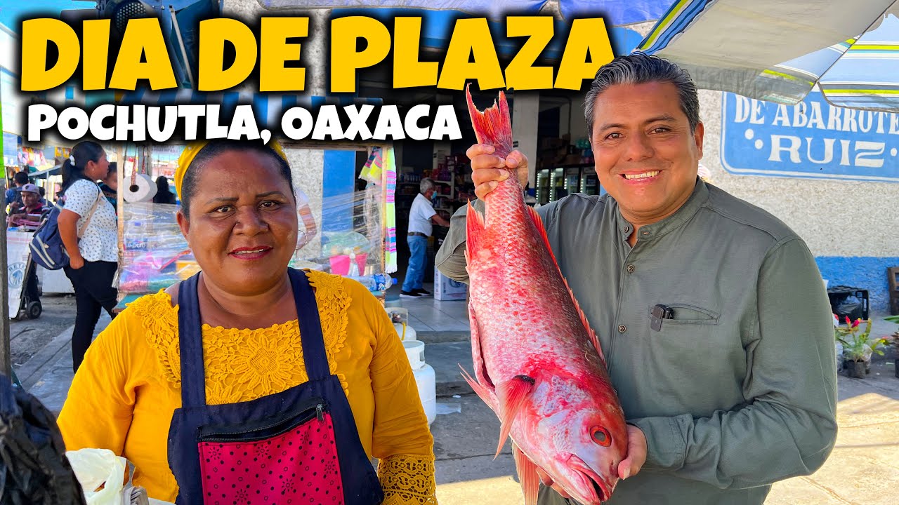 PESCADOS, TEPACHE y el DIA de PLAZA en POCHUTLA, OAXACA