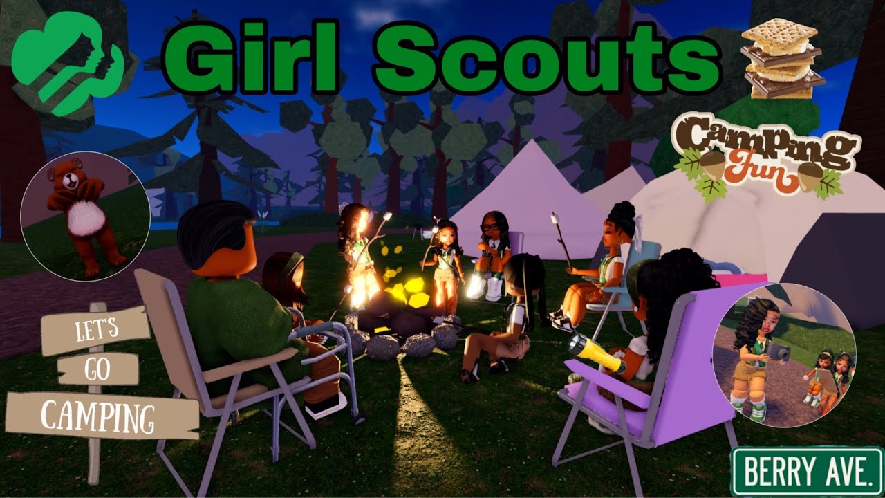 MY KIDS WENT ON A CAMPING TRIP! *GIRL SCOUTS & A BEAR!* |Berry Ave Roleplay #berryave #roblox #rp