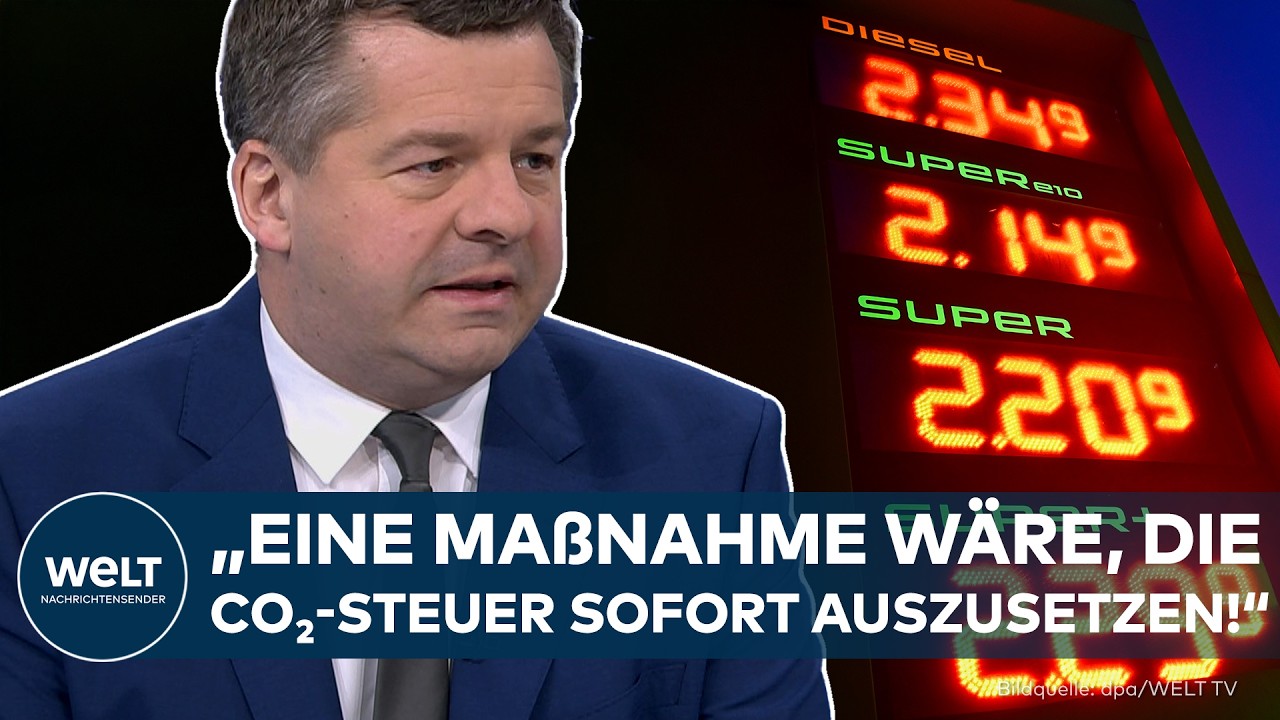 SPRITPREISE: Ministerpr&auml;sident mit klarer Ansage an Merz! Abzock-Steuer auf CO2 muss weg!