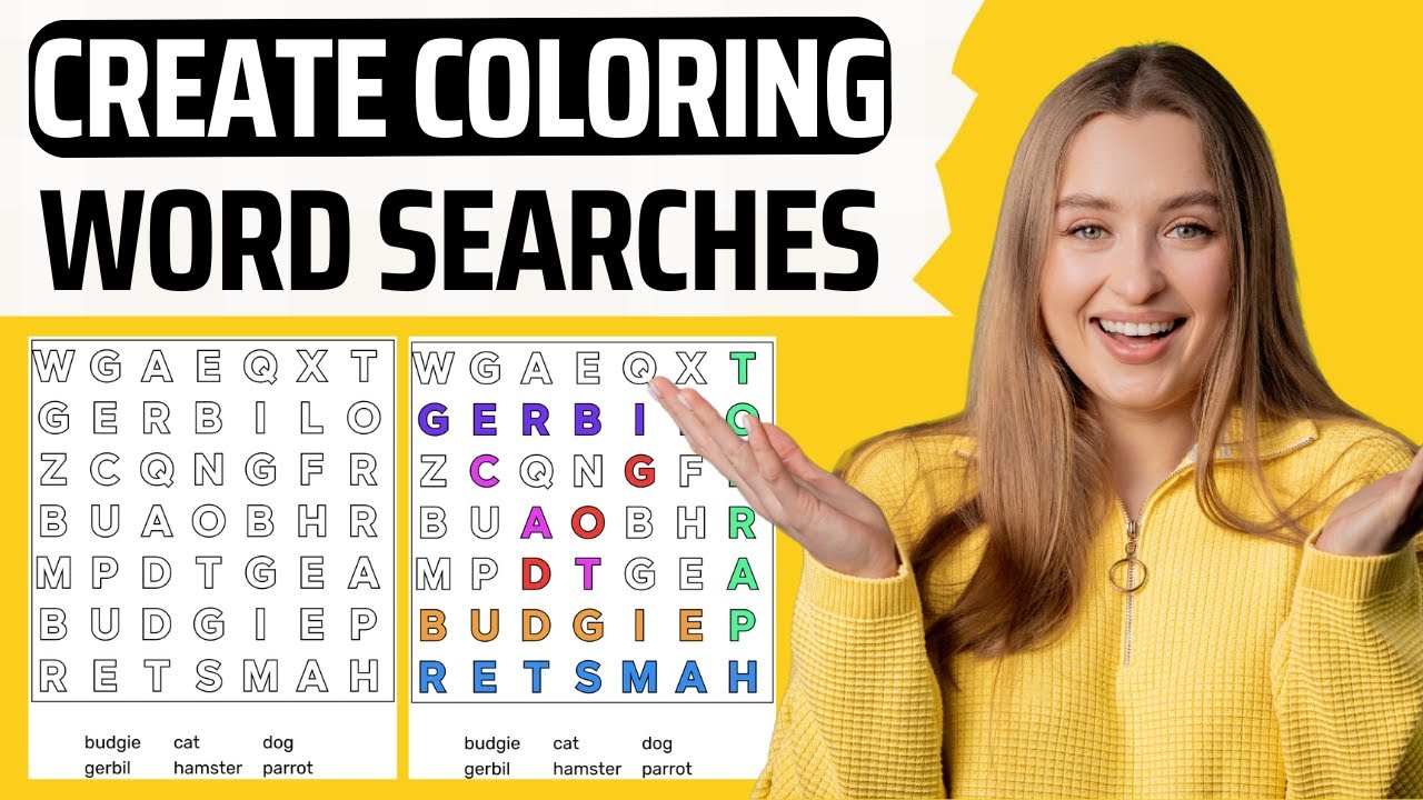Coloring + Word Searches = $$$? The Bold & Easy Coloring Word Search Generator (Demo + Pricing)
