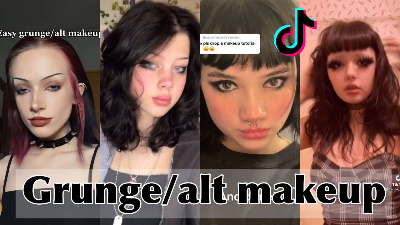 GRUNGE / ALT MAKEUP TUTORIAL | TIKTOK COMPILATION