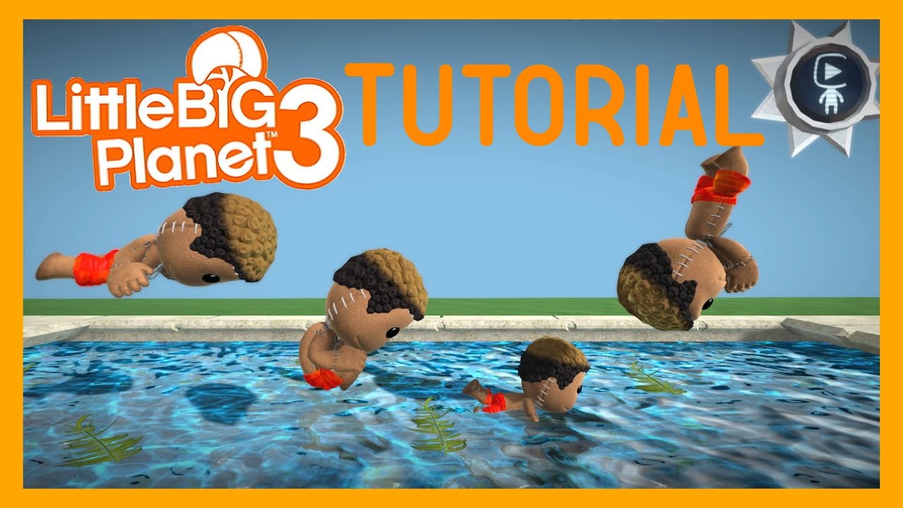 LBP3 Tutorial/Showcase | Dive and Swim Animations from my 4th of July Level