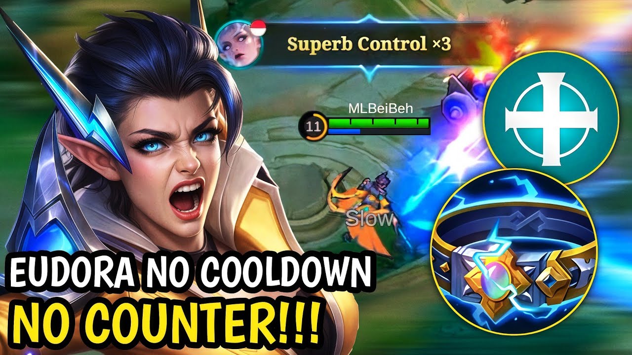 EUDORA DIREVAMP MAKIN GAK NGOT4K❗INI DIA EUDORA BUILD PETIR ANTI FOMO| MLBB