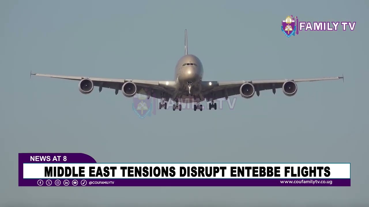 MIDDLE EAST TENSIONS DISRUPT ENTEBBE FLIGHTS