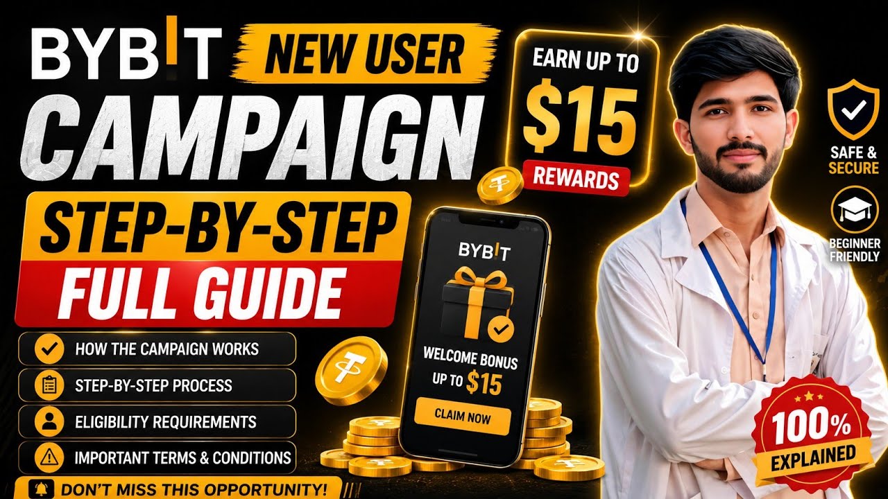  Bybit 15$ Reward New User Campaign Guide | Earn Up to $15 Rewards Bybit New User offer 