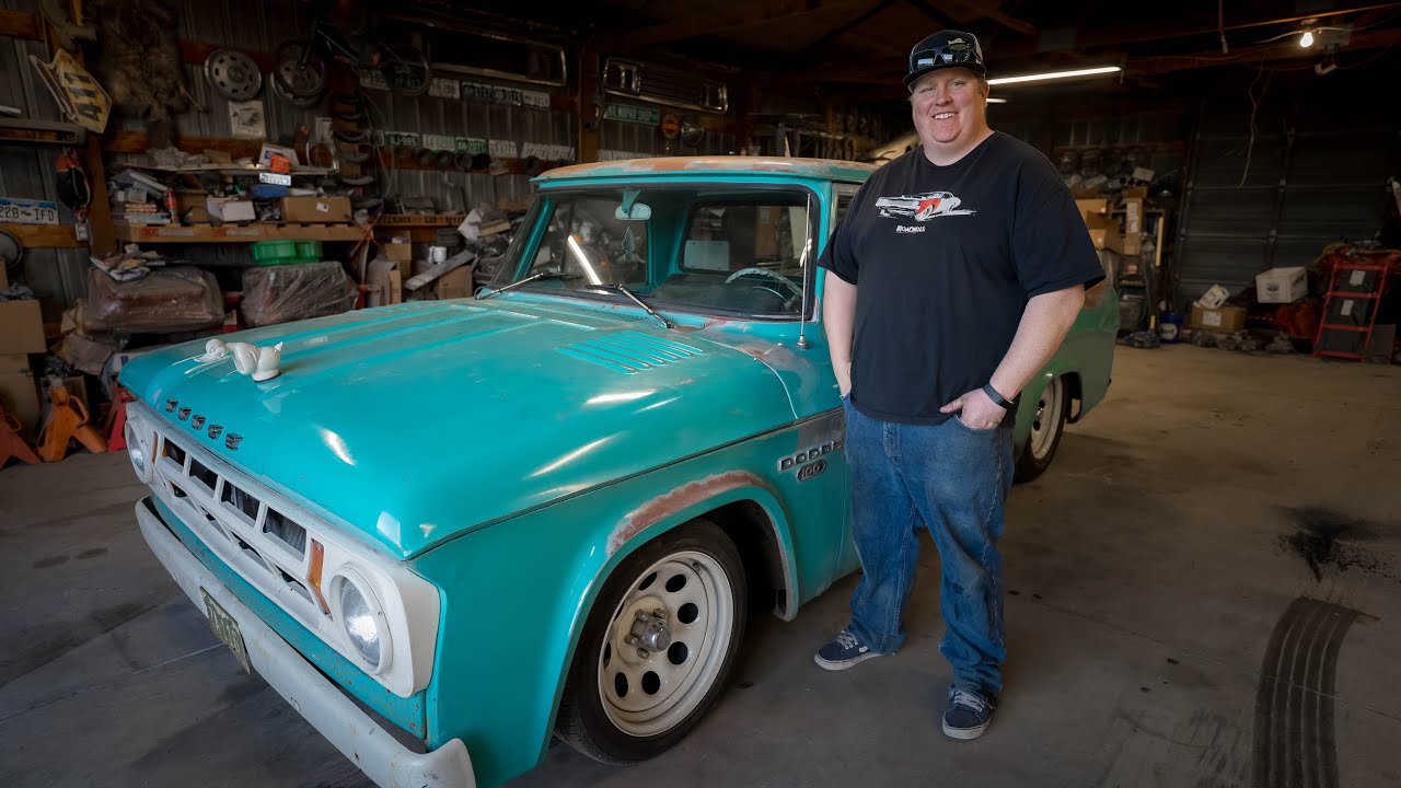 How I Lowered My 1968 Dodge D100 Sweptline Shortbed // 440 + 4-Speed // Floyds Mayhem Garage Ep.1