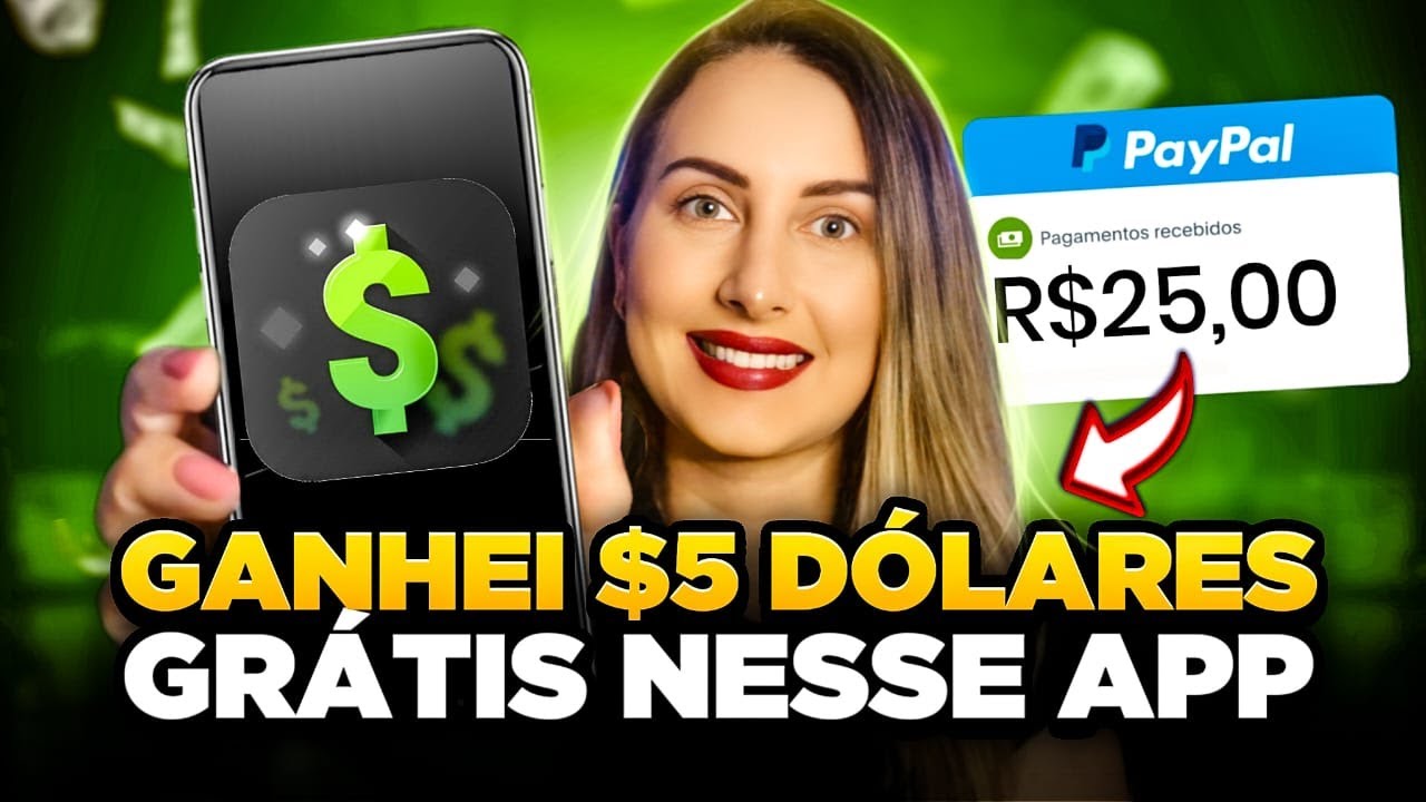 APP GR&Aacute;TIS QUE PAGA R$25! Aplicativo para ganhar um extra em d&oacute;lar online pelo celular em 2025