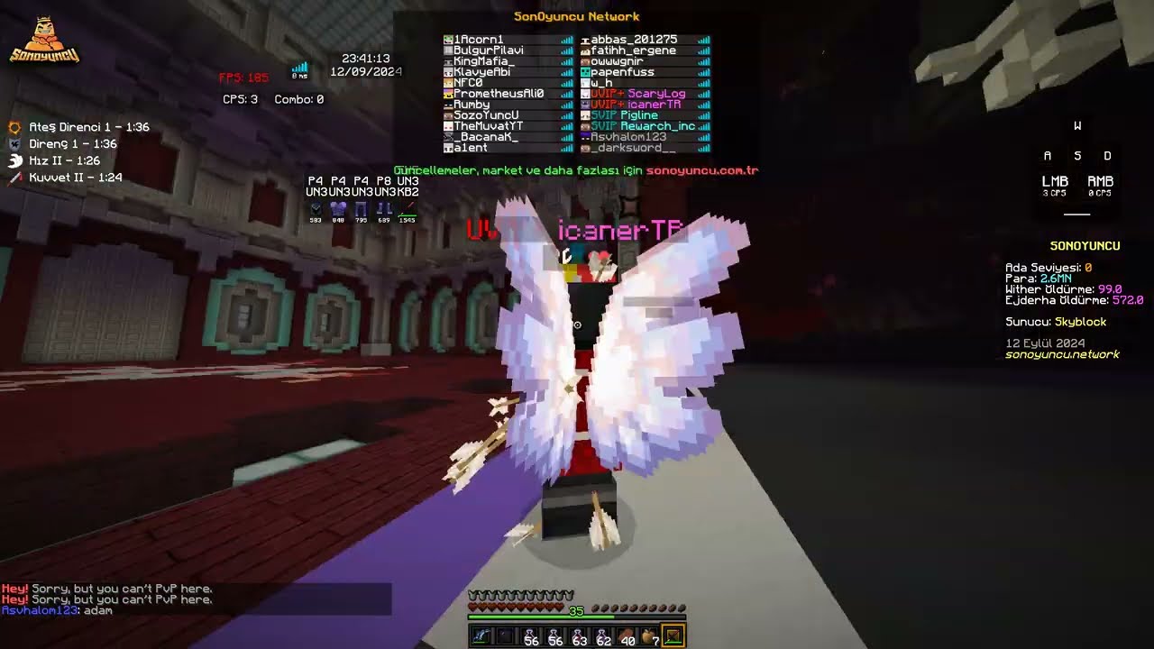 SonOyuncu SkyBlock Nether HİLE BENİ KESİYOR YETKİLİYE SESLENİYORUM Hile Olan Şahıs _darkswords__