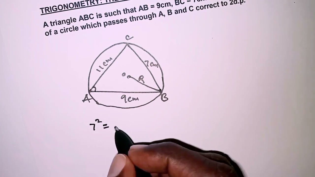 SINE & COSINE RULES APPLICATION