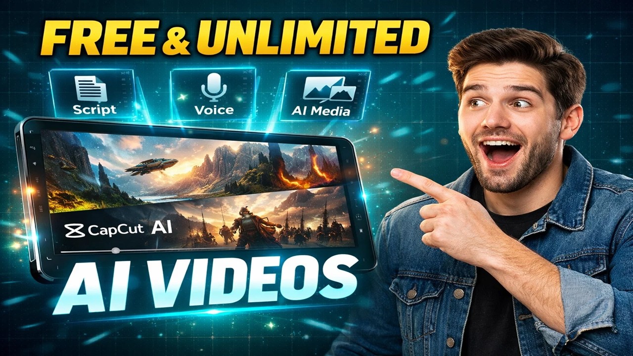 FREE and UNLIMITED: CapCut Instant AI Video (1 Prompt = 10-Min Videos)