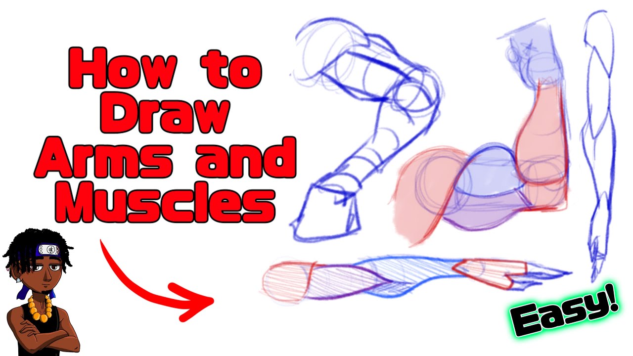 HOW TO DRAW HUMAN ARMS.