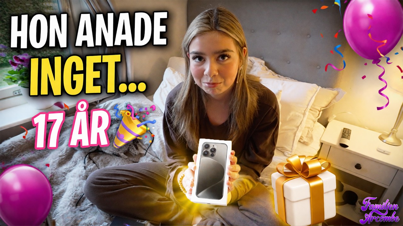 Bella fyller 17&aring;r&hellip; VI &ouml;verraskar henne med n&aring;got hon aldrig f&ouml;rv&auml;ntade sig 😳