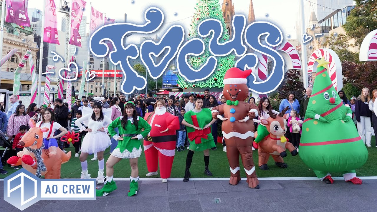 KPOP IN PUBLIC Hearts2Hearts 'Focus' Dance Cover [AO CREW - Australia] Christmas vers.