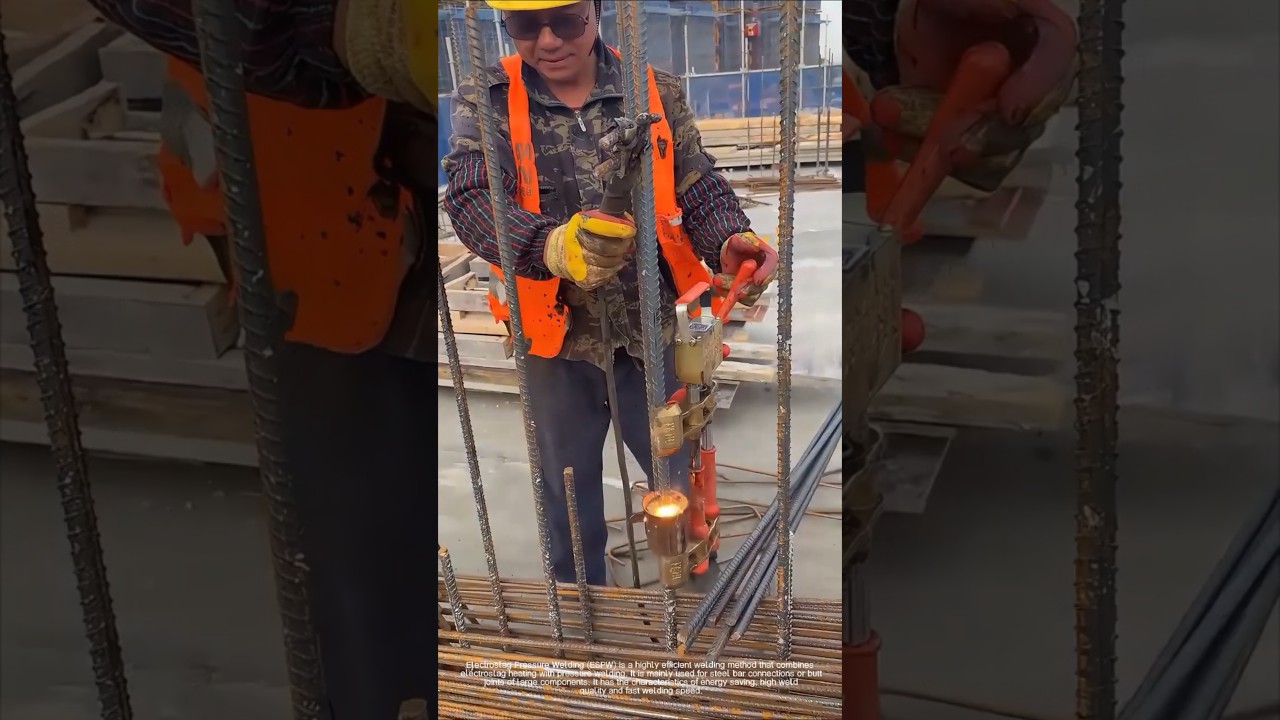 Electroslag pressure welding process of steel bar butt