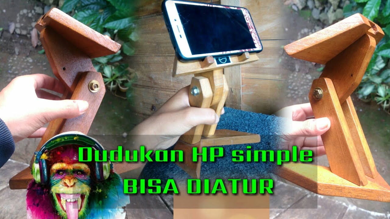 Dudukan HP dari Kayu SIMPLE| HP Stand SEMUA BISA
