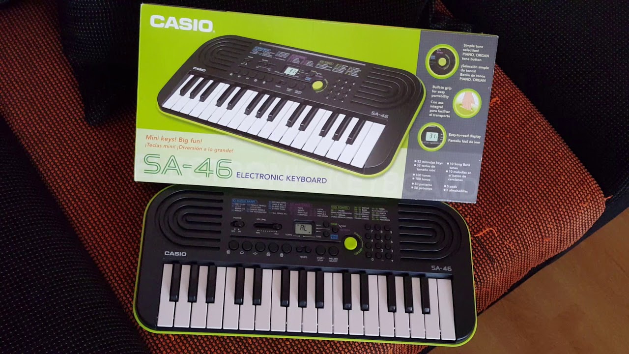 Casio SA-46 Voices and Factory Demo