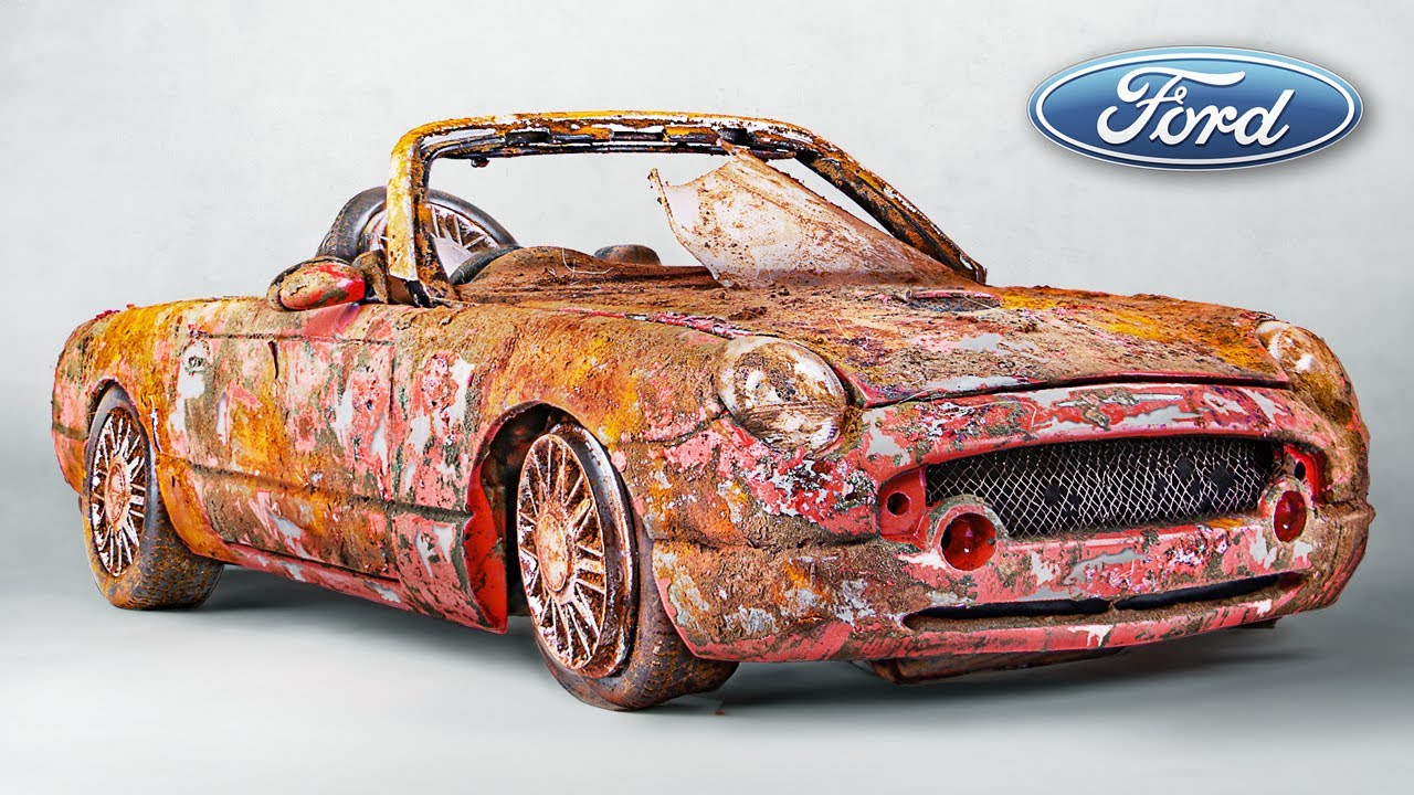 Restoration Abandoned Ford Thunderbird | Rusty Model Car Customization and Rebuild