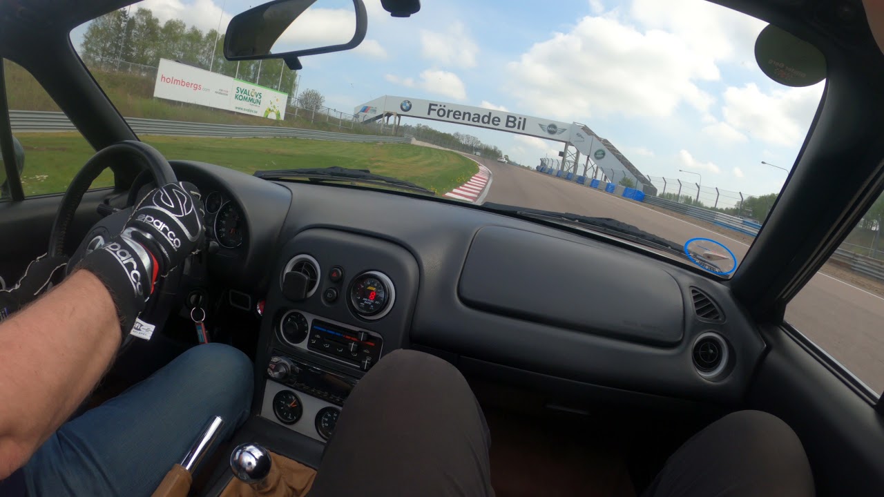 NA Mazda MX-5 Rotrex supercharger Passenger POV - Ring Knutstorp