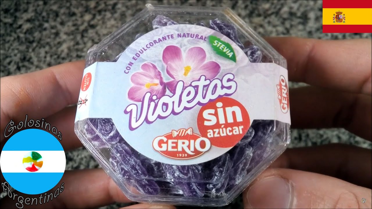 Gerio Violetas Caramelos Violeta sin Az&uacute;car (Espa&ntilde;a 🇪🇸) - Sugar free violet flavour candy (Spain)