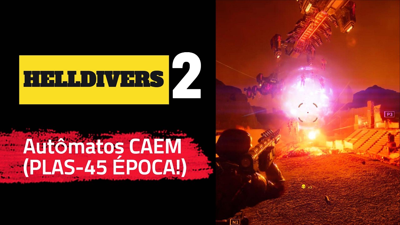 Helldivers 2: 377 Autômatos CAEM! PLAS-45 ÉPOCA!