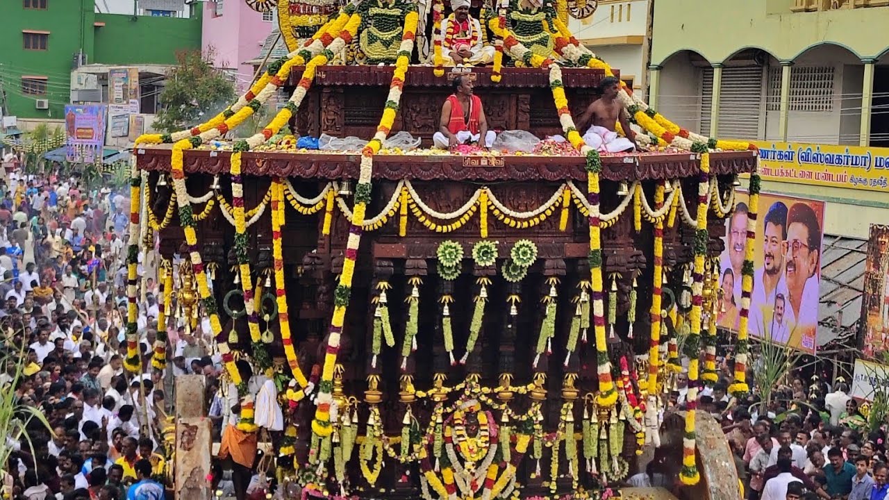 திருச்செங்கோடு அருள்மிகு அர்த்தநாரீஸ்வரர் புதிய திருத்தேர் வெள்ளோட்ட பெருவிழா கோலாகலம்