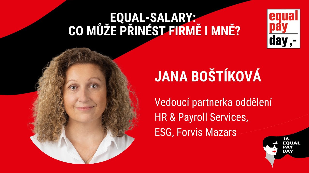 EQUAL-SALARY: Co může přinést firmě i mě | Jana Boštíková na Equal Pay Day 2025