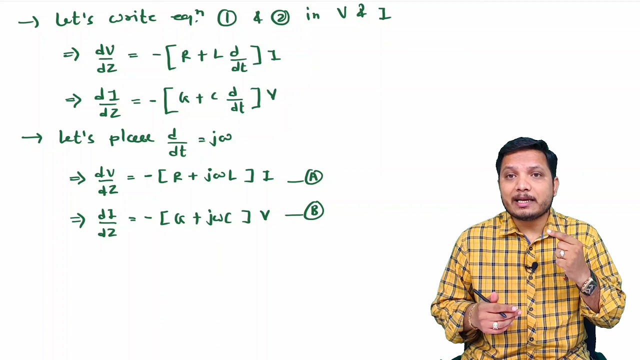 Transmission Line Equations and Wave Equation of Transmission Line in Microwave Engineering