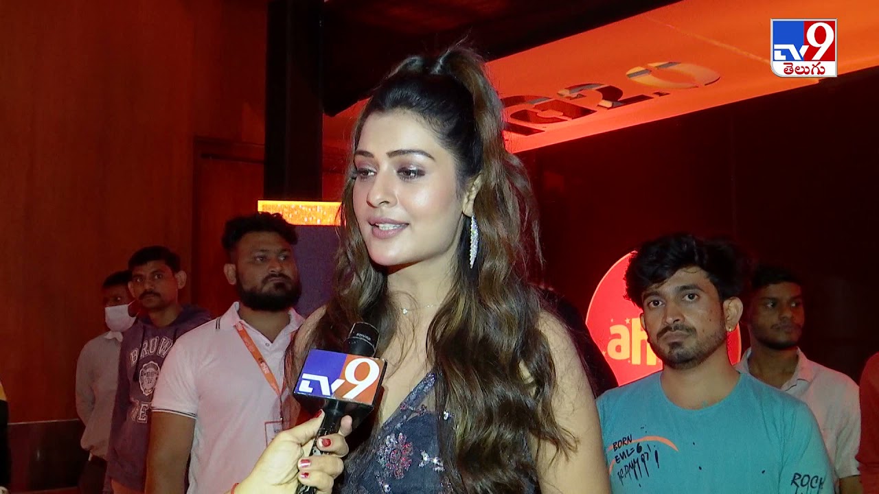 Heroine Payal Rajput special interview @ Icon StAAr Presents aha 2.0 Red Carpet Event - TV9
