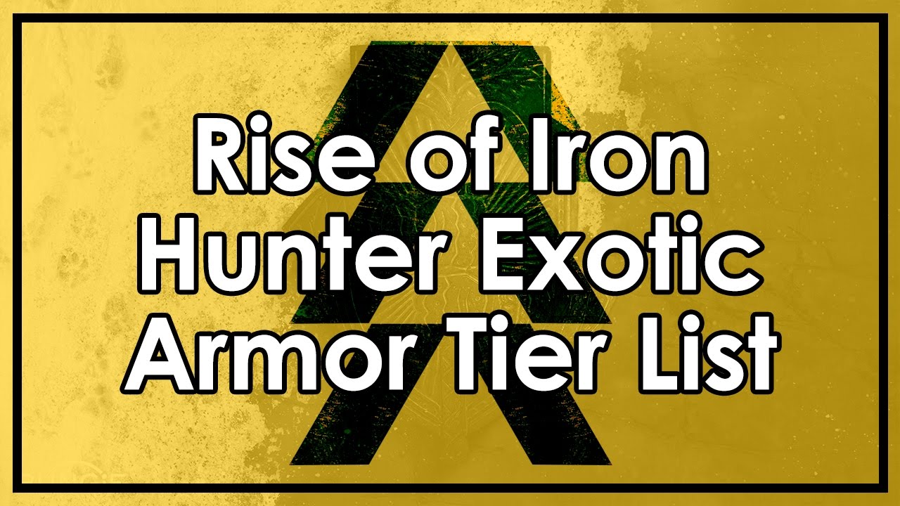 Destiny Rise of Iron: Hunter Exotic Armor Tier List (Fr0st-EE5 & Shinobu's Vow Reviews)