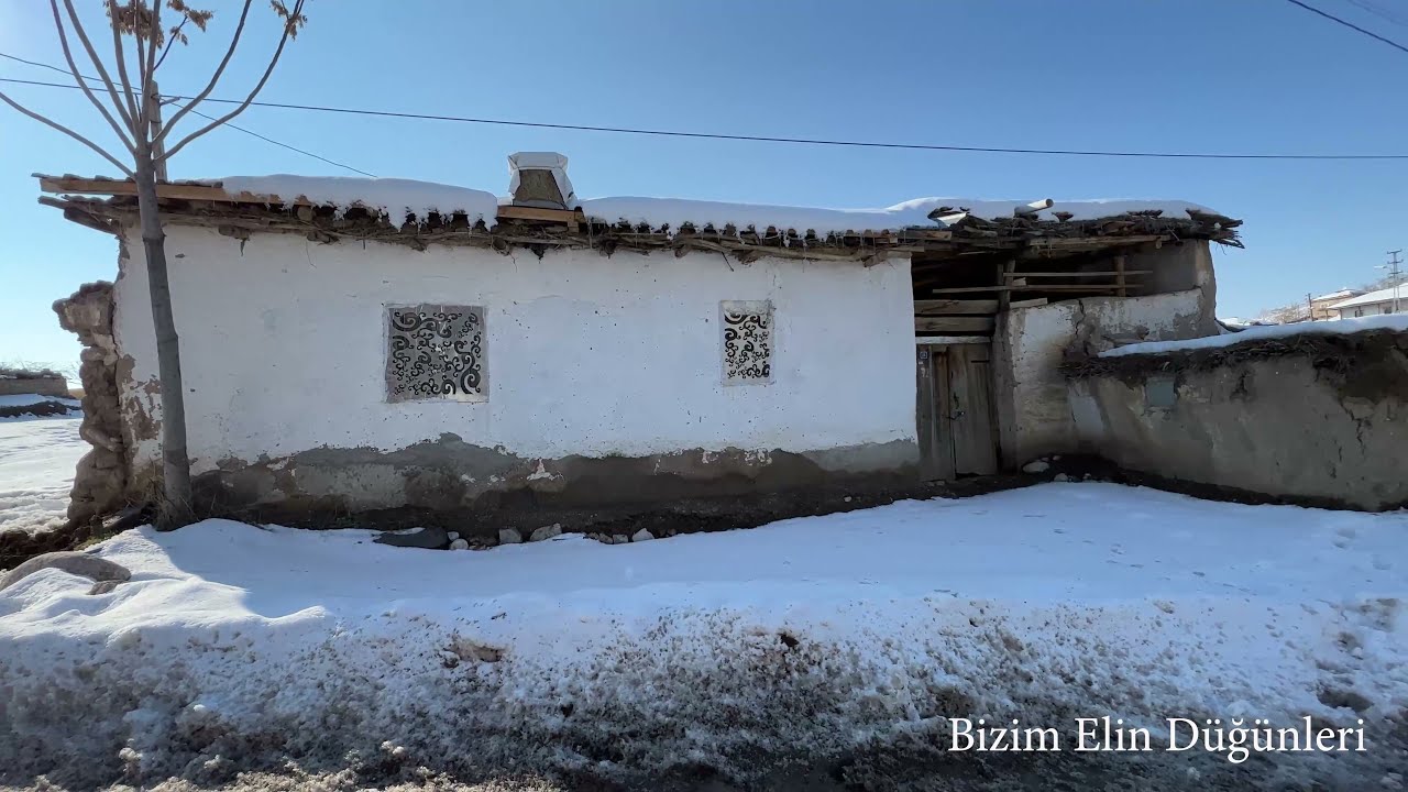Boztepe köyünden karlı kış manzaraları
