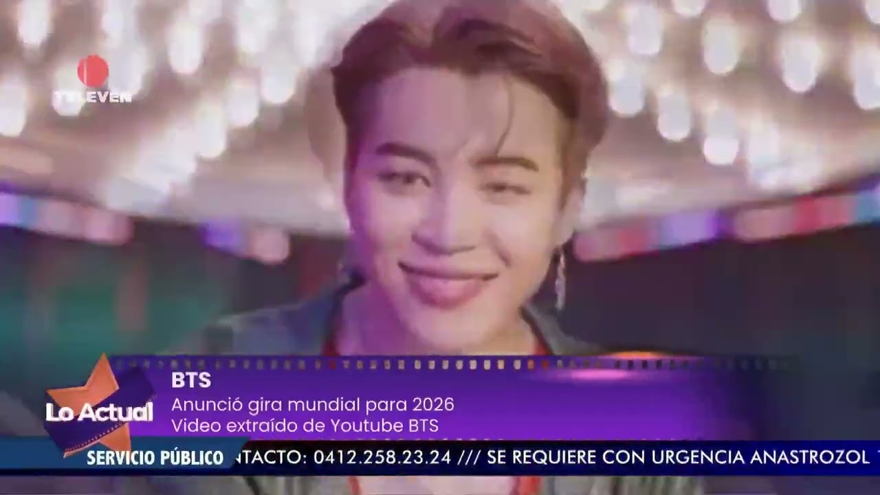 BTS anunci&oacute; gira mundial para 2026 - El Noticiero emisi&oacute;n meridiana 14/01/26