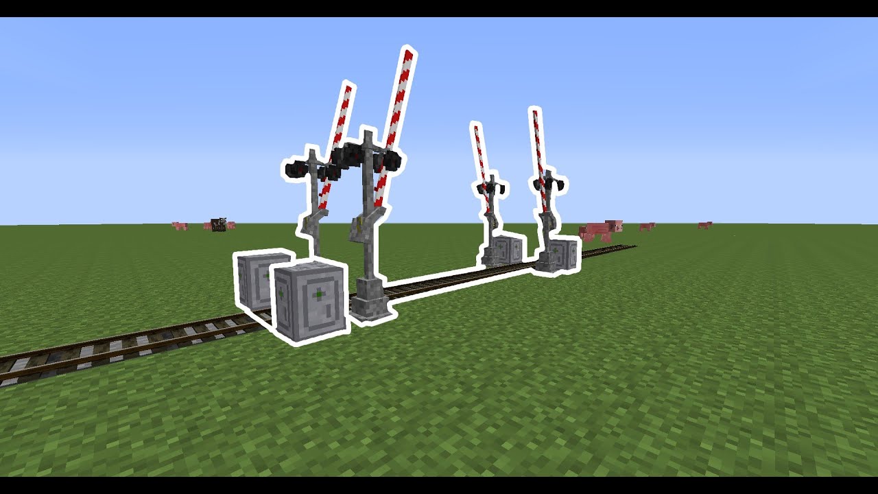 How to create automated Railroad Crossing!|Traincraft server guide
